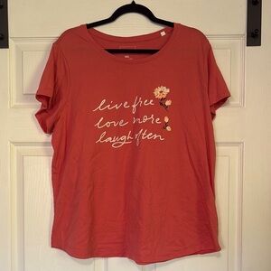 Women's Coral Graphic Tee